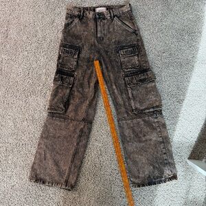 BDG Washed Black Cargo Jeans